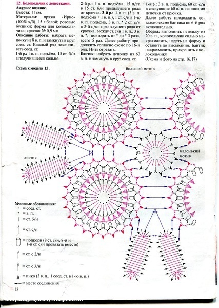 Салфетка с лилиями схема Салфетка с лилиями схема