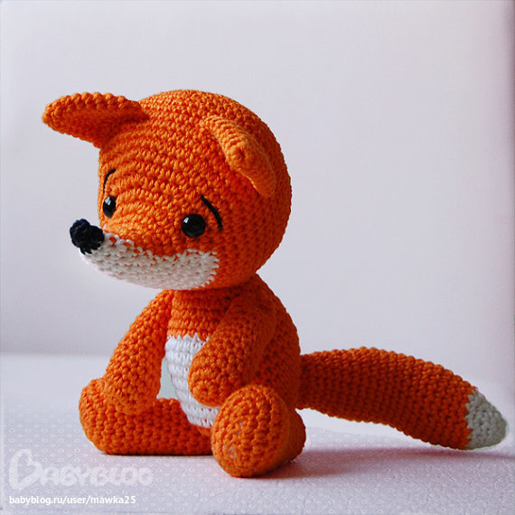 Игрушки-лиса вязание крючком Игрушки-лиса вязание крючком