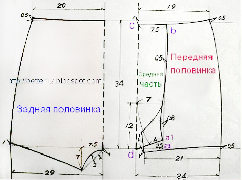 Выкройка кофта 42 размер Выкройка кофта 42 размер