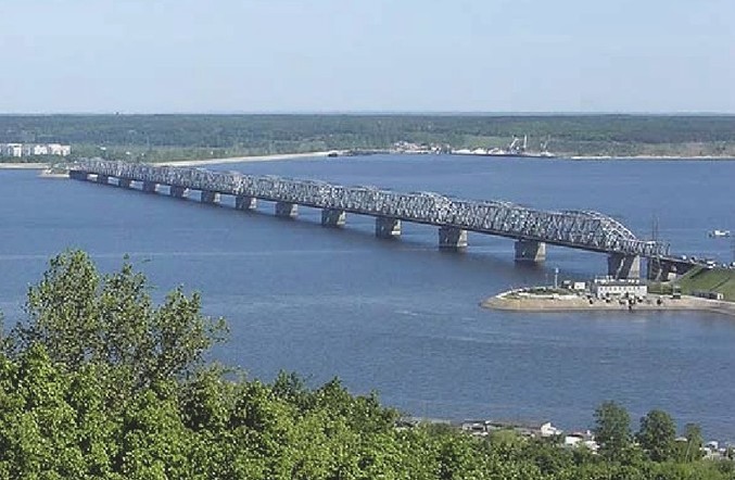 Мостовой переход через волгу