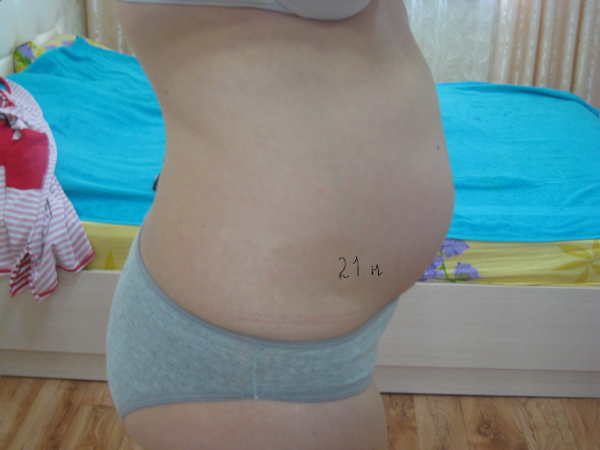 Как выглядит живот на 21 неделе беременности фото