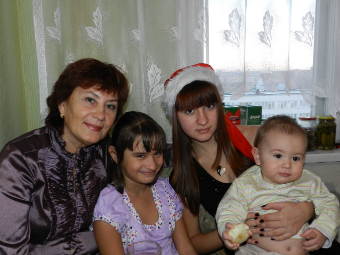 Данечке 1 год! Свекровь со своими внуками