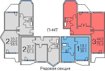 Ч 2 п 44. Пт 44 т планировка. П44т планировка этажа. G44t. Квартиры п44т планировки на этаже.