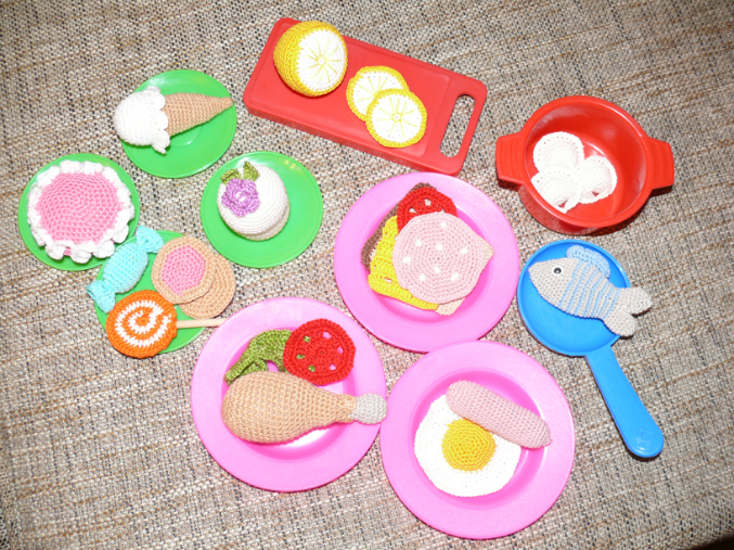 Свяжу на заказ фрукты-овощи.