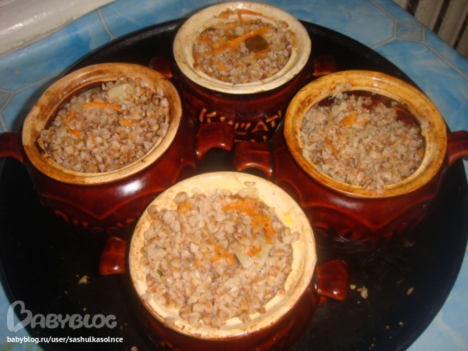 гречка томленая со свининой