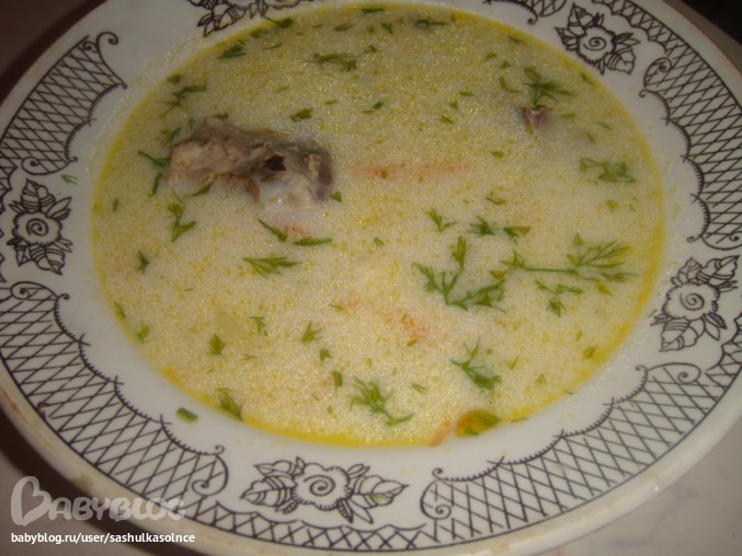 сырный суп с куриной грудкой