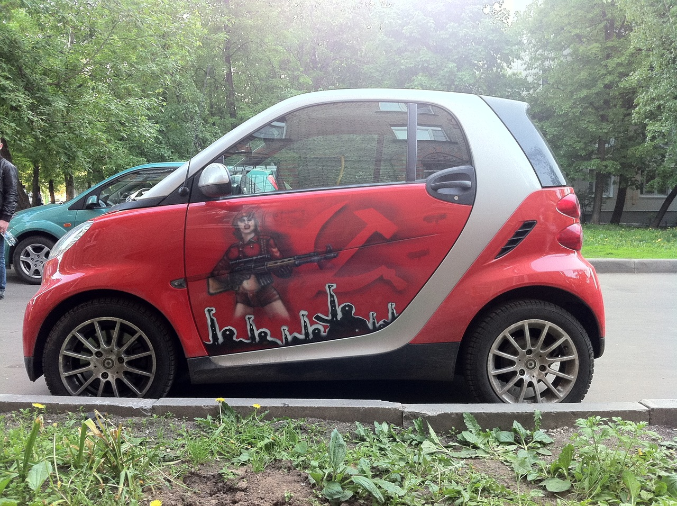 Smart Fortwo аэрография